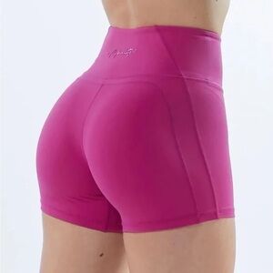 Alphalete Pulse Surge Shorts in Arcade Pink Size Small
